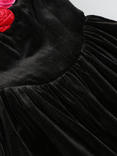 Polina Velvet Floral Mini Dress